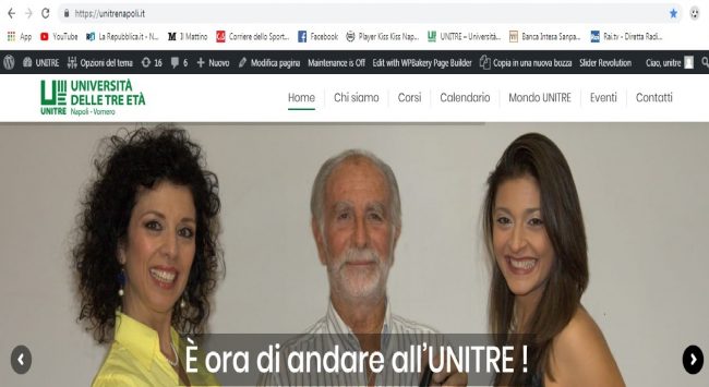 schermata sito