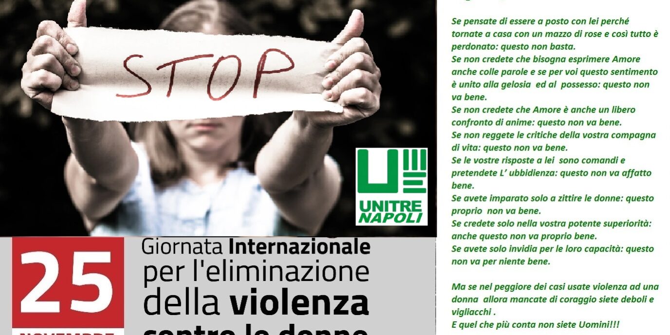 25 novembra violenza sulle donne